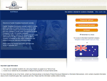 Tablet Screenshot of franklintempleton.com.au