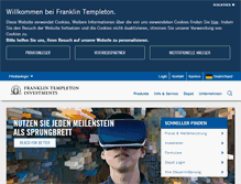 Tablet Screenshot of franklintempleton.de