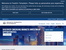 Tablet Screenshot of franklintempleton.ch
