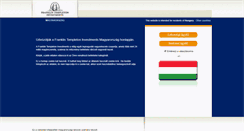 Desktop Screenshot of franklintempleton.hu